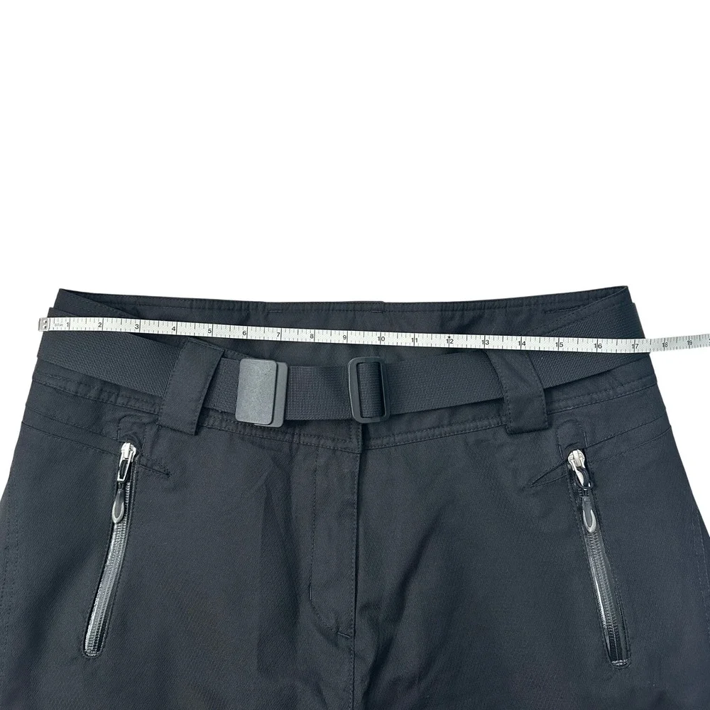 Obermeyer Ladies Black Insulated Ski Snow Pants Style 05113 Size 12 Belted